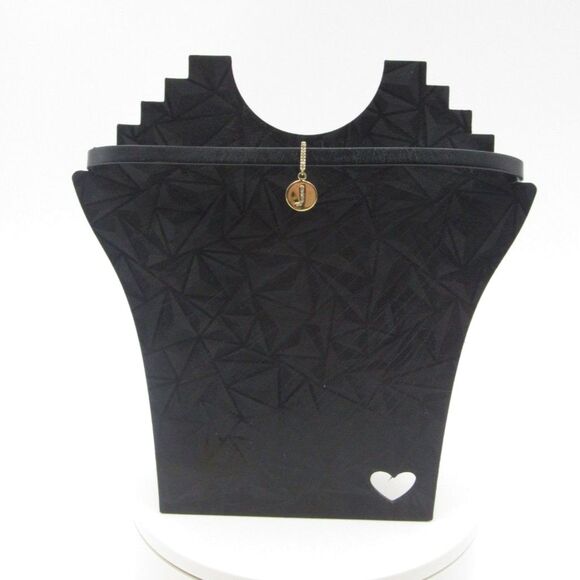 Kate Spade Black leather and Gold J initial necklace - Picture 1 of 4